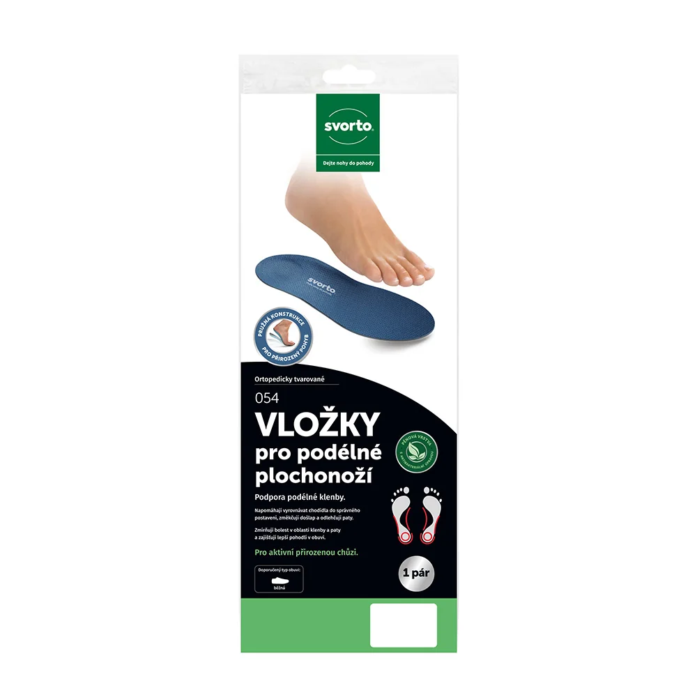 Svorto 054 Vložky pro podélné plochonoží vel. 40 1 pár