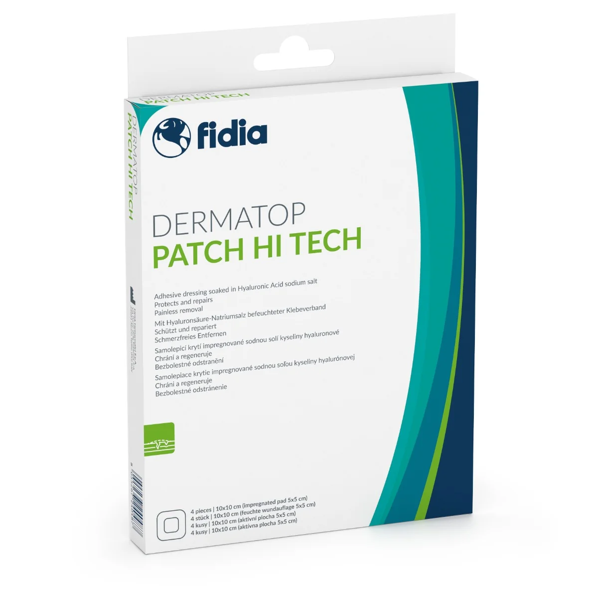 DERMATOP Patch hi tech 10 x 10 cm 4 ks