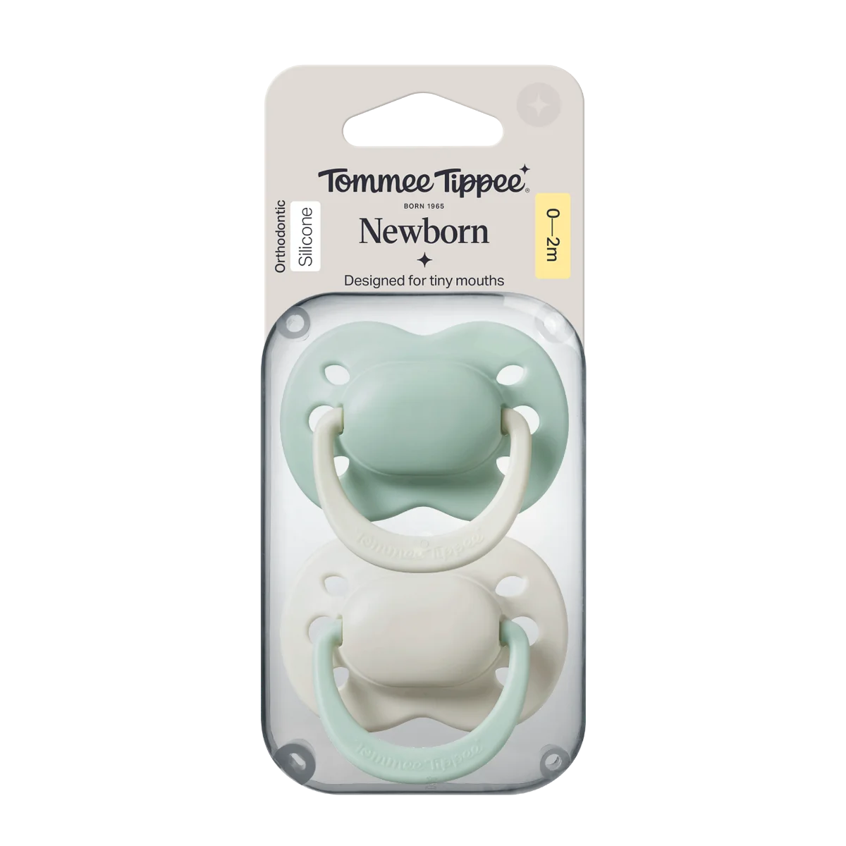 Tommee Tippee Silikonový dudlík Newborn Boy 0-2m 2 ks více barevných variant