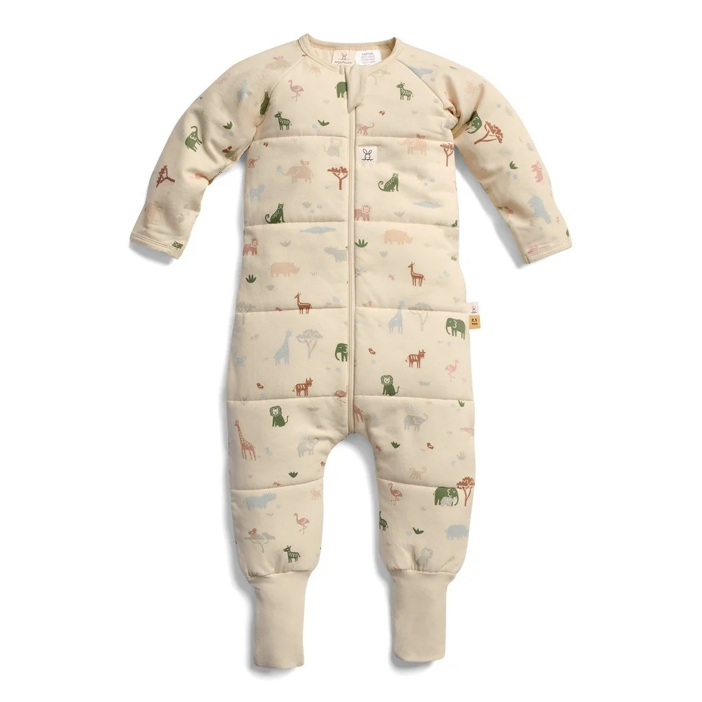 ergoPouch Overal na spaní organická bavlna Onesie Savannah 6-12 m, 2,5 tog