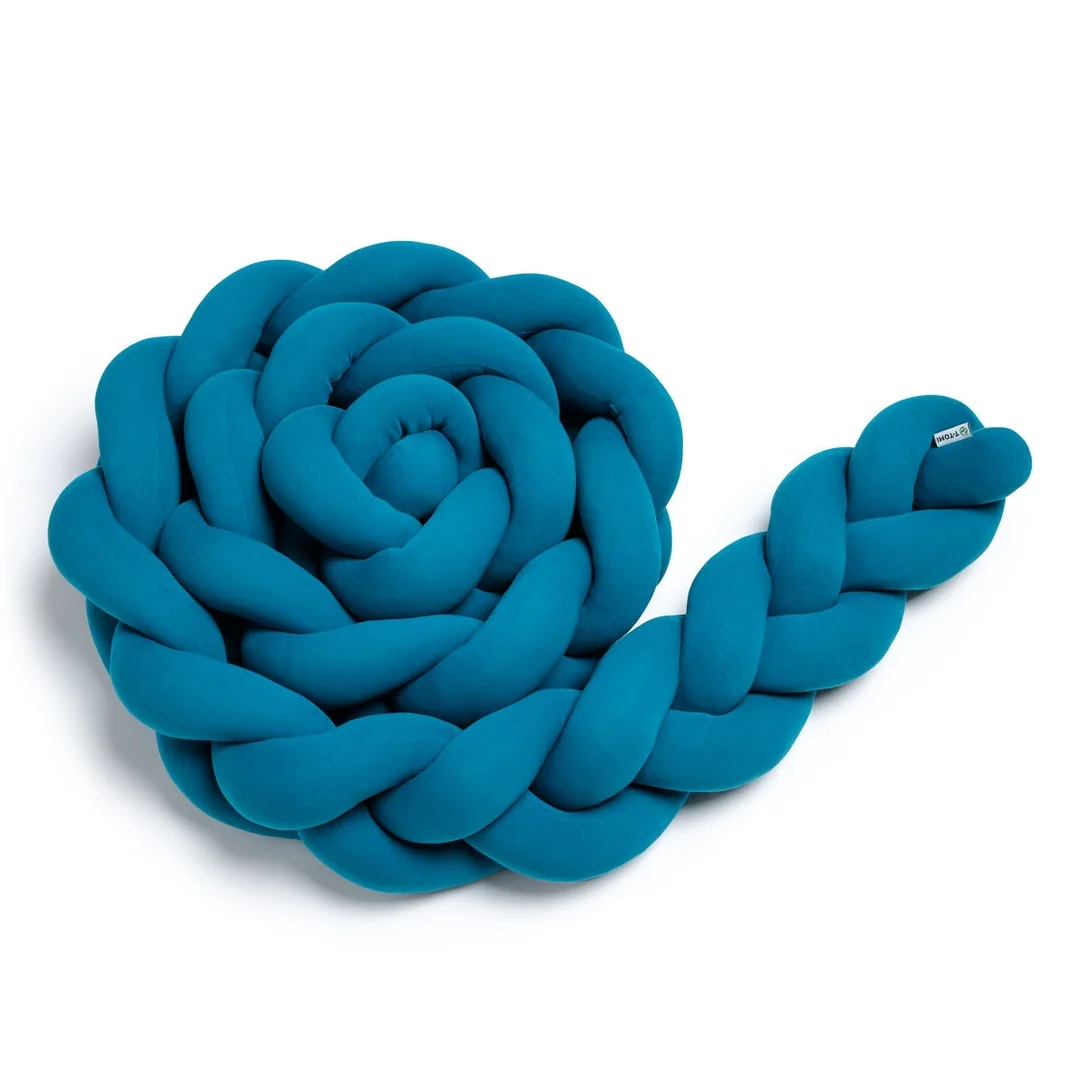T-tomi Pletený mantinel 220 cm Petrol blue