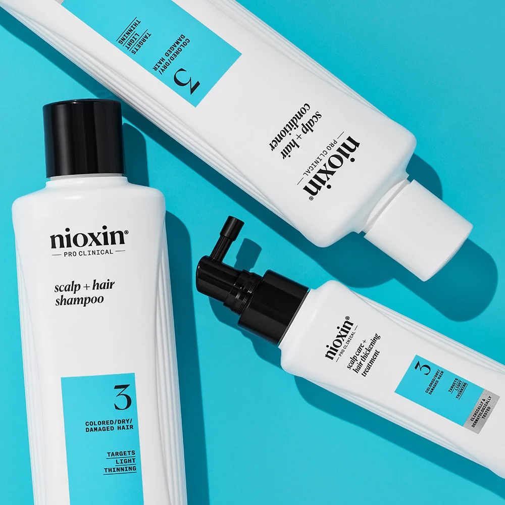 NIOXIN System 3 Scalp and Hair sada na vlasy se sklonem k vypadávání 3 ks