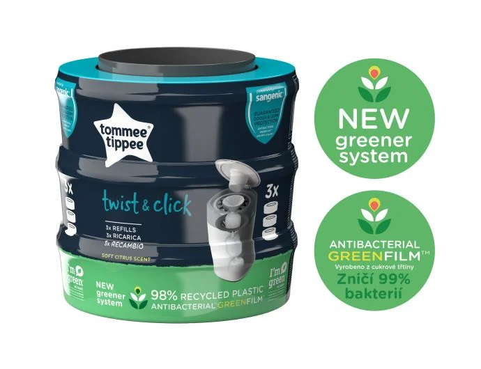 Tommee Tippee Náhradní kazeta Twist univerzální 3 ks