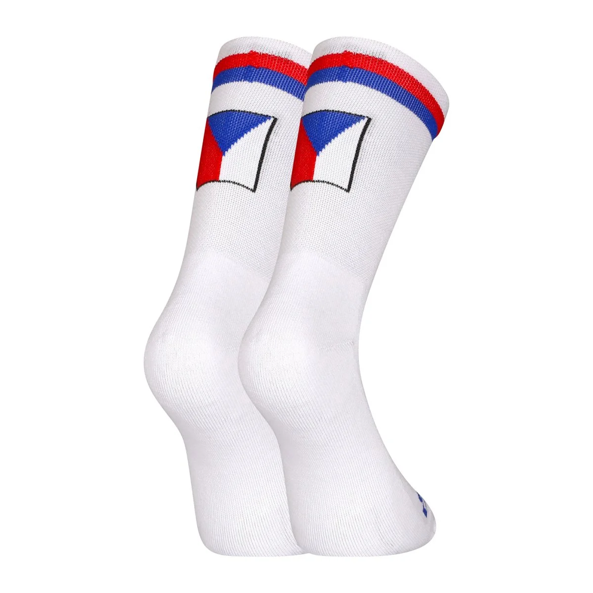 Styx 3PACK ponožky vysoké bílé trikolóra (3HV10111) M