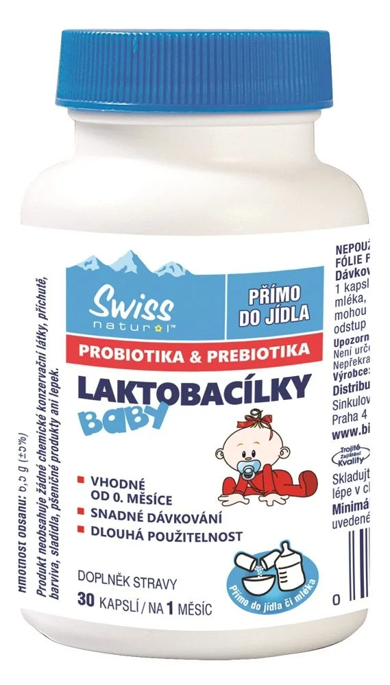Swiss LAKTOBACÍLKY Baby 30 kapslí