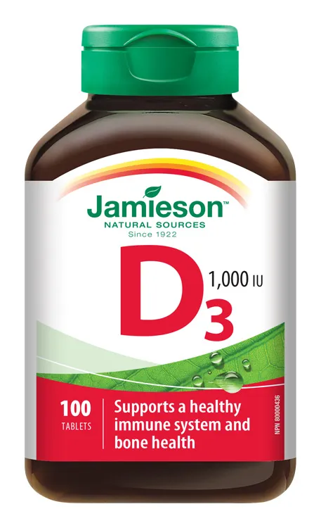 Jamieson Vitamin D3 1000 IU 100 tablet