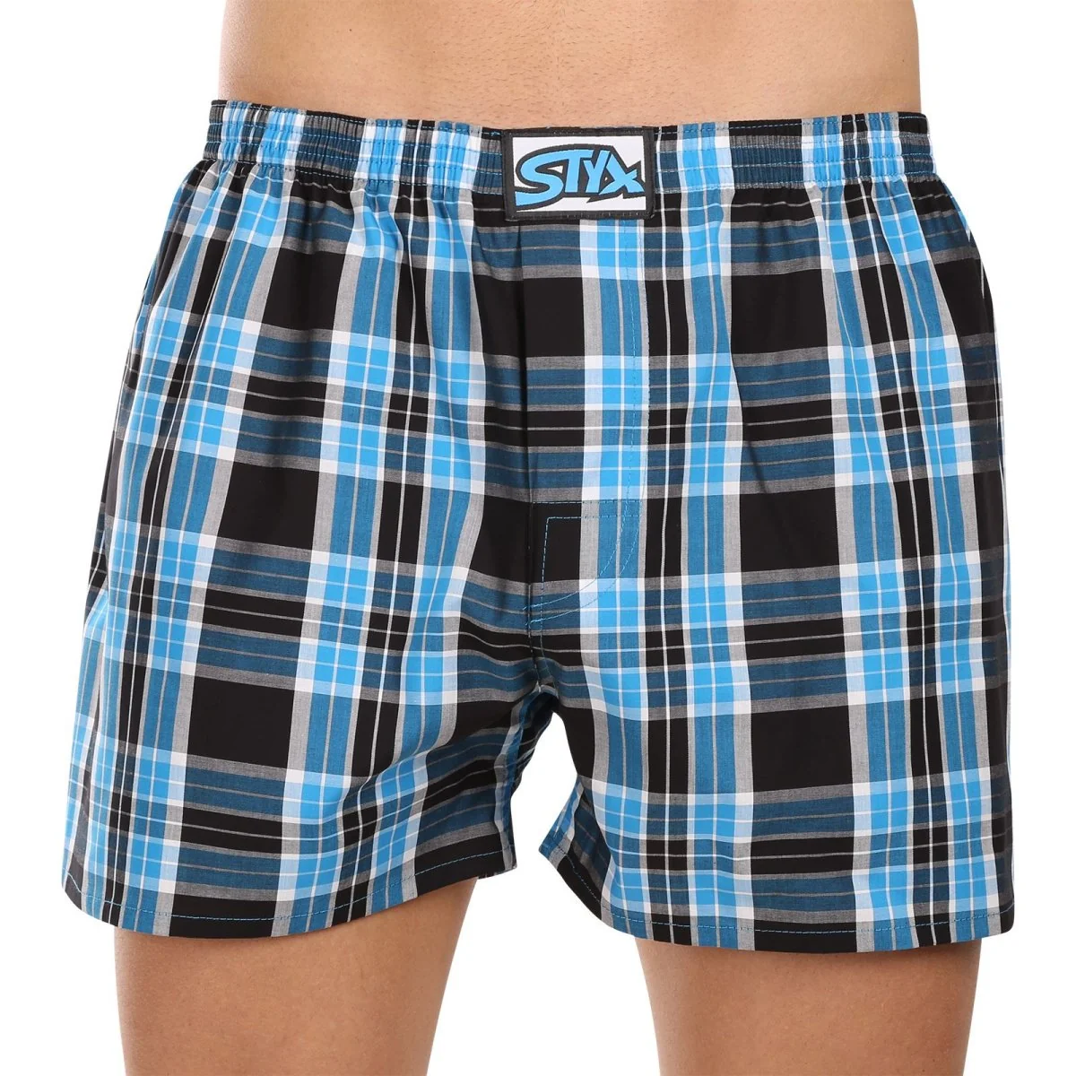 Styx 3PACK pánské trenky klasická guma vícebarevné (3A102230) L