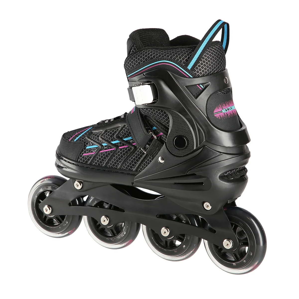 NILS EXTREME Kolečkové brusle NA1128 černo-fialové Velikost: XL(43-45)