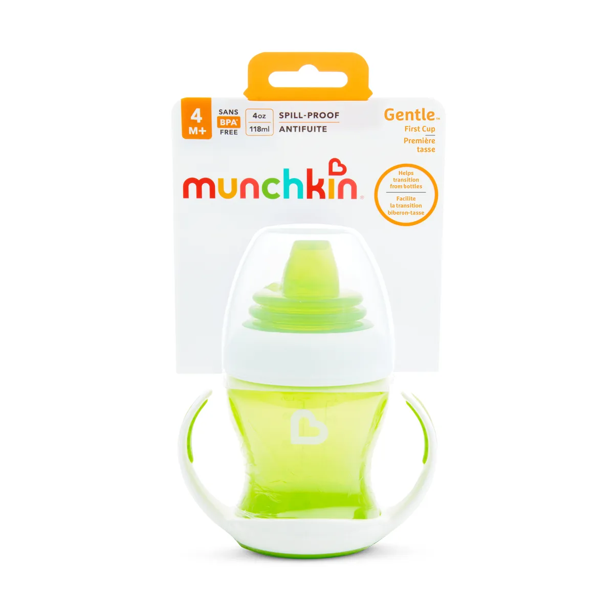 Munchkin GENTLE™ První hrneček 4m+ 118 ml zelený