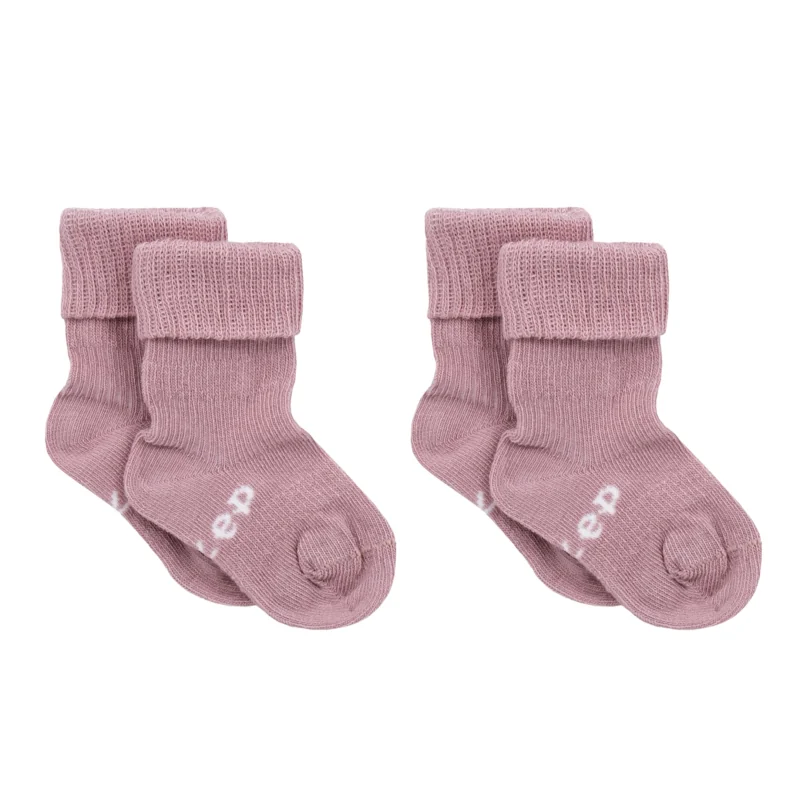 KipKep dětské ponožky Stay-on-Socks 12-18m 2páry Mauve