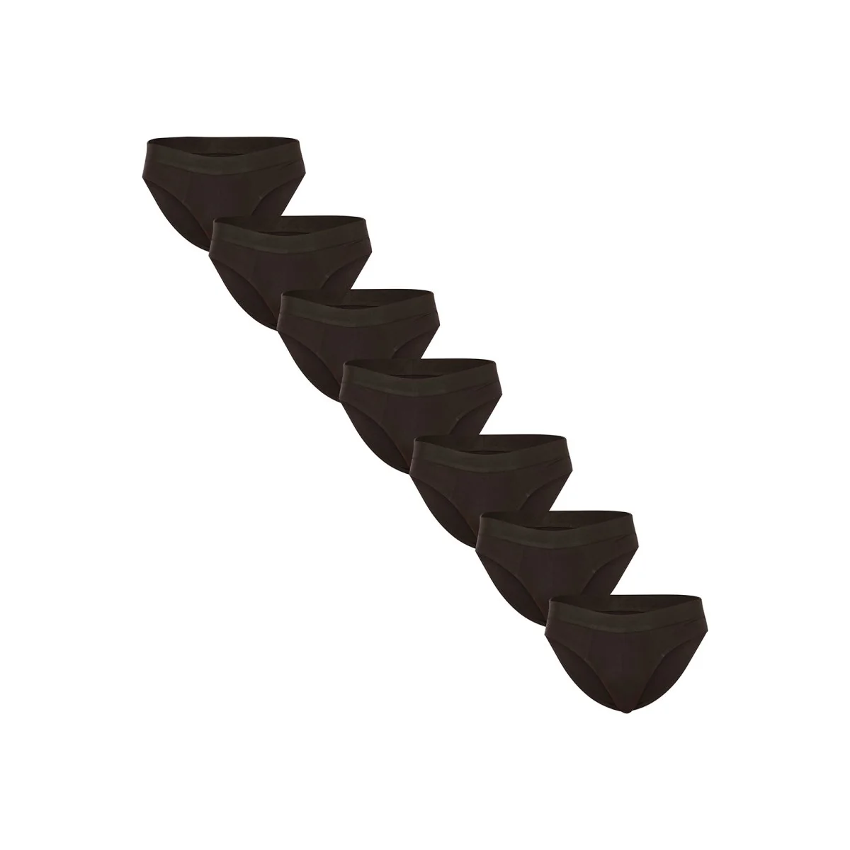 Nedeto 7PACK pánské slipy černé (7NDTS001) M 