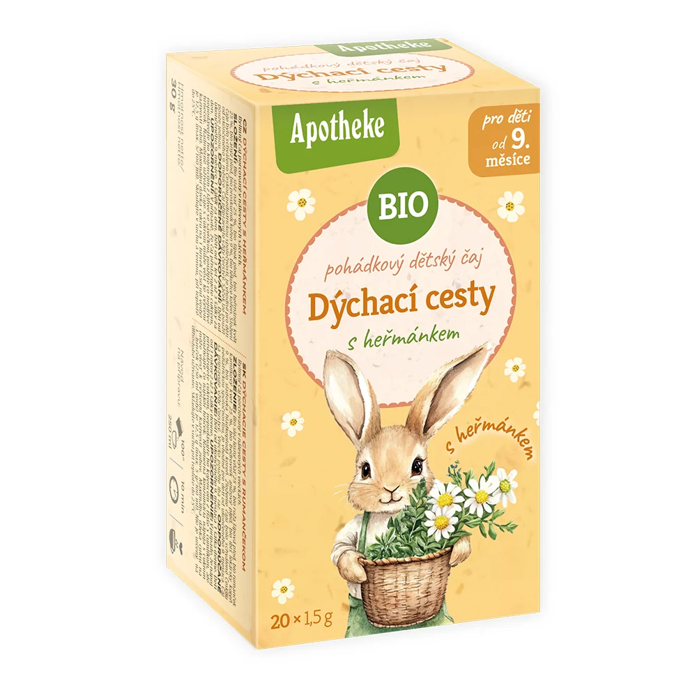 Apotheke BIO Pohádkový dětský čaj Dýchací cesty s heřmánkem 20x1,5 g