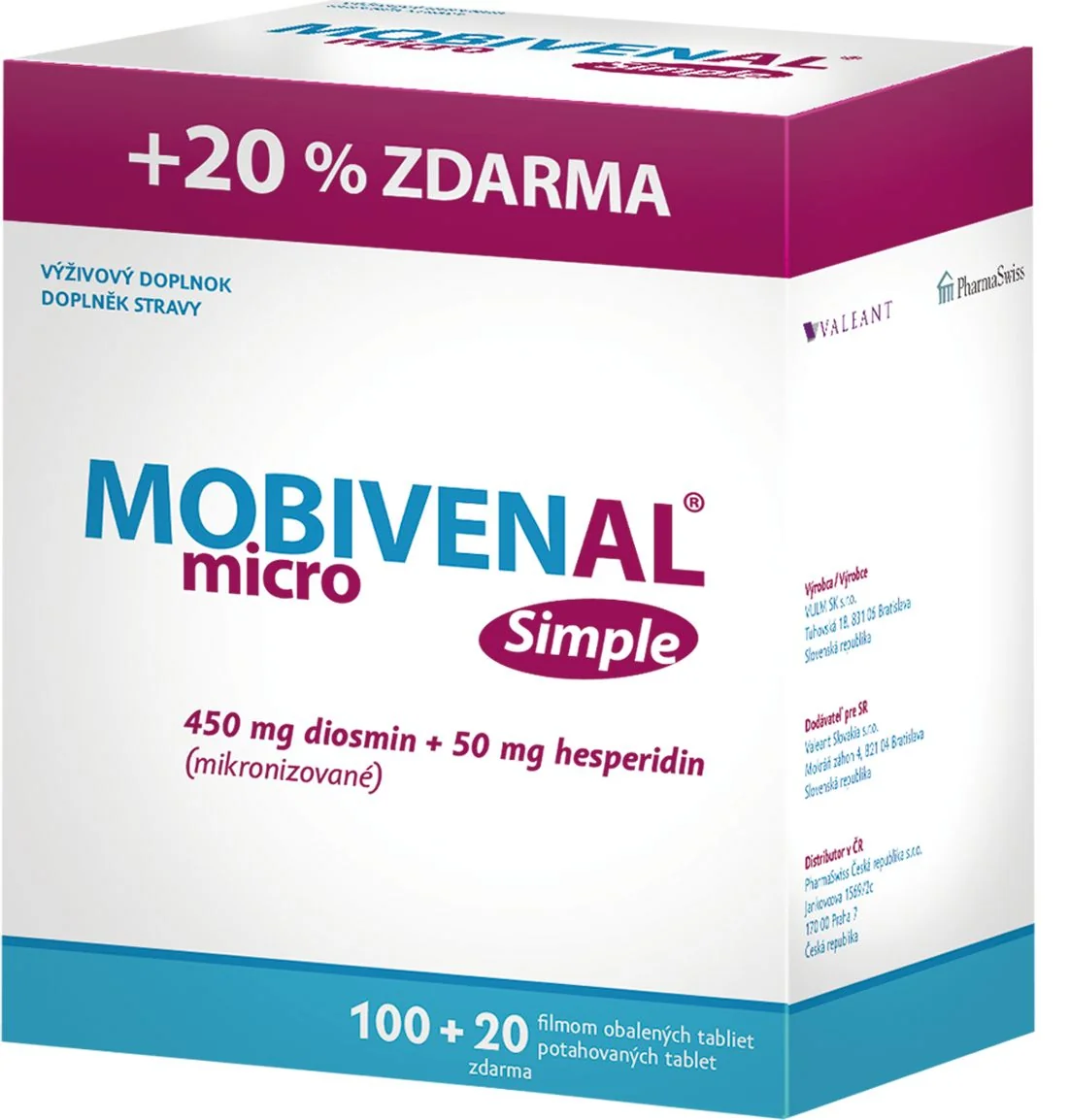 Mobivenal micro Simple 100+20 tablet