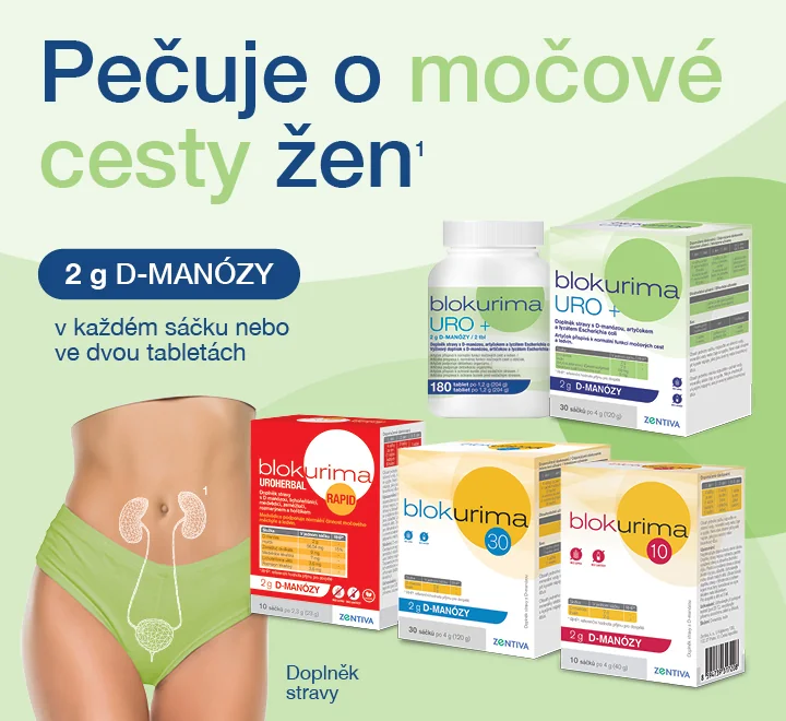 Blokurima. Pečuje o močové cesty žen