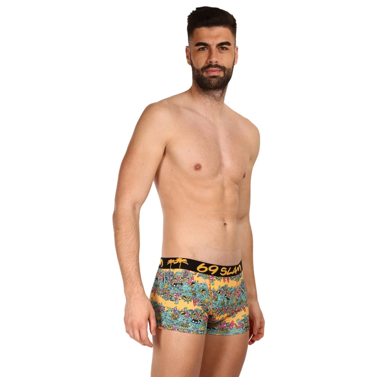 69SLAM Pánské boxerky hip island of paradise mason (MSYISP-PO) M