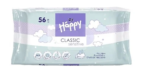 RP HAPPY Classic Sensitive čistící ubrousky 56 ks