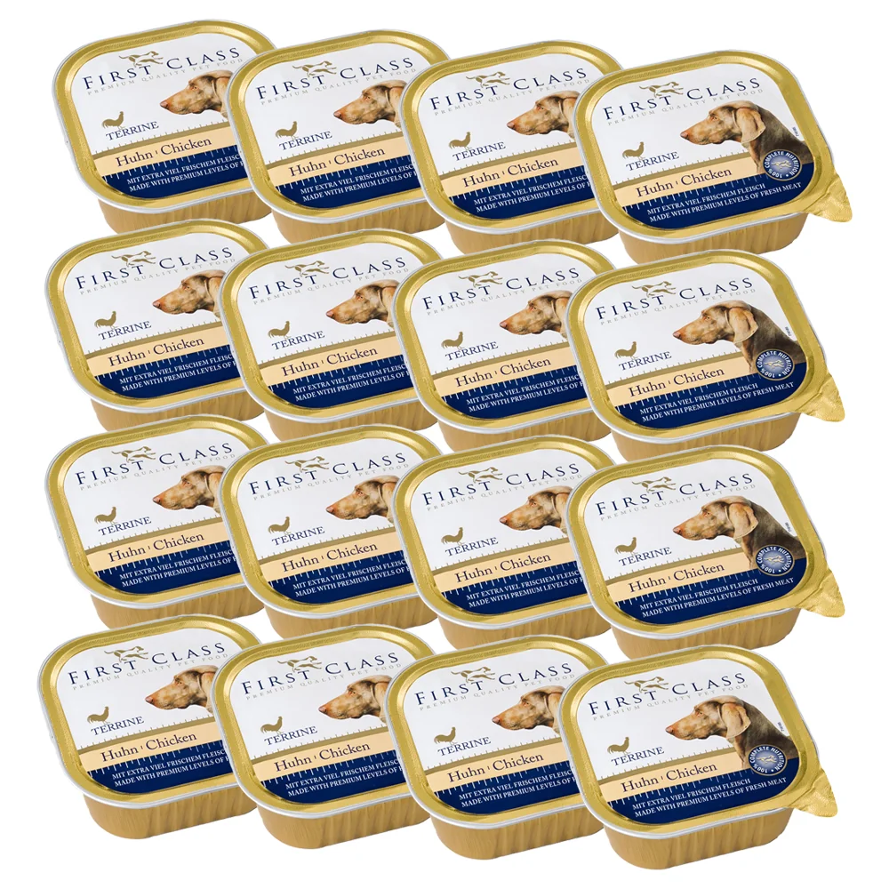 Akinu FIRST CLASS Drůbeží paštika pro psy 16 x 150 g 