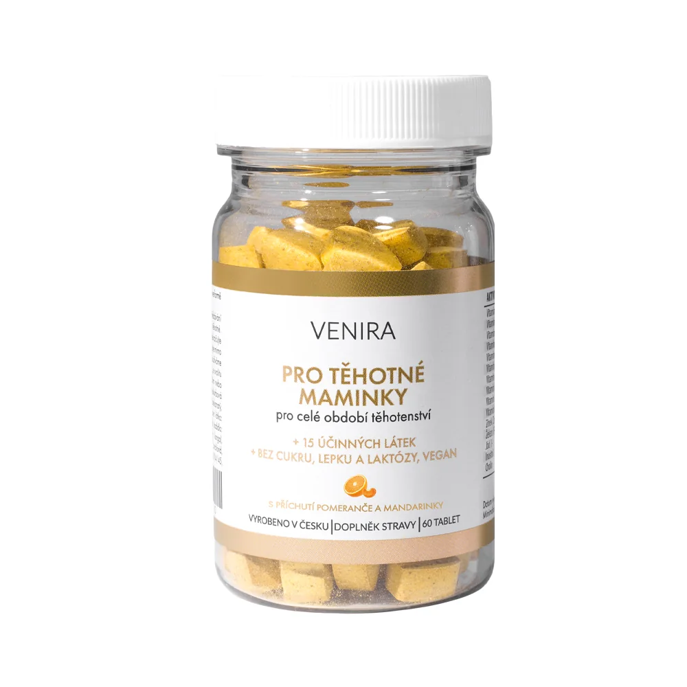 Venira Pro těhotné maminky 60 tablet pomeranč a mandarinka