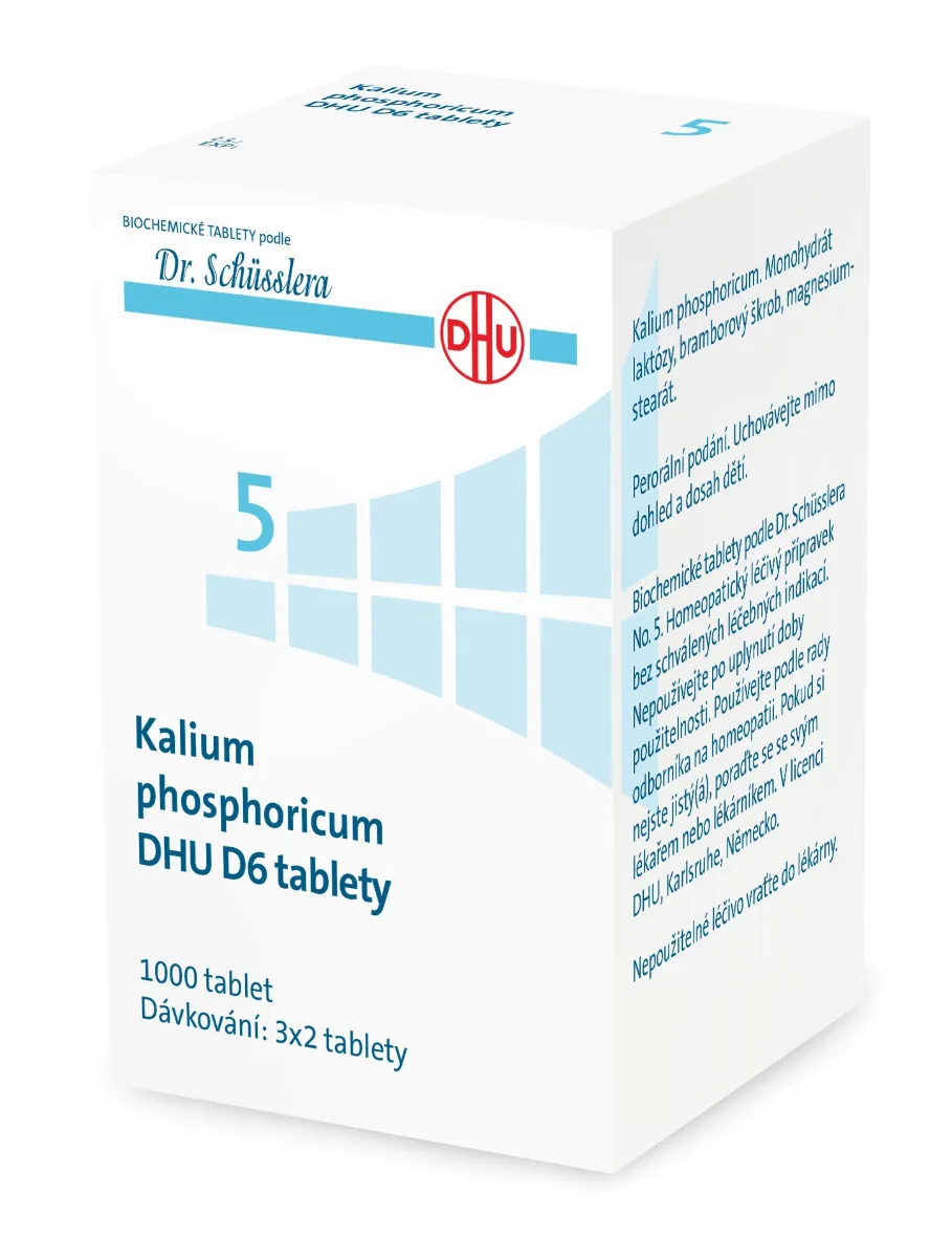 Schüsslerovy soli Kalium phosphoricum DHU D6 1000 tablet