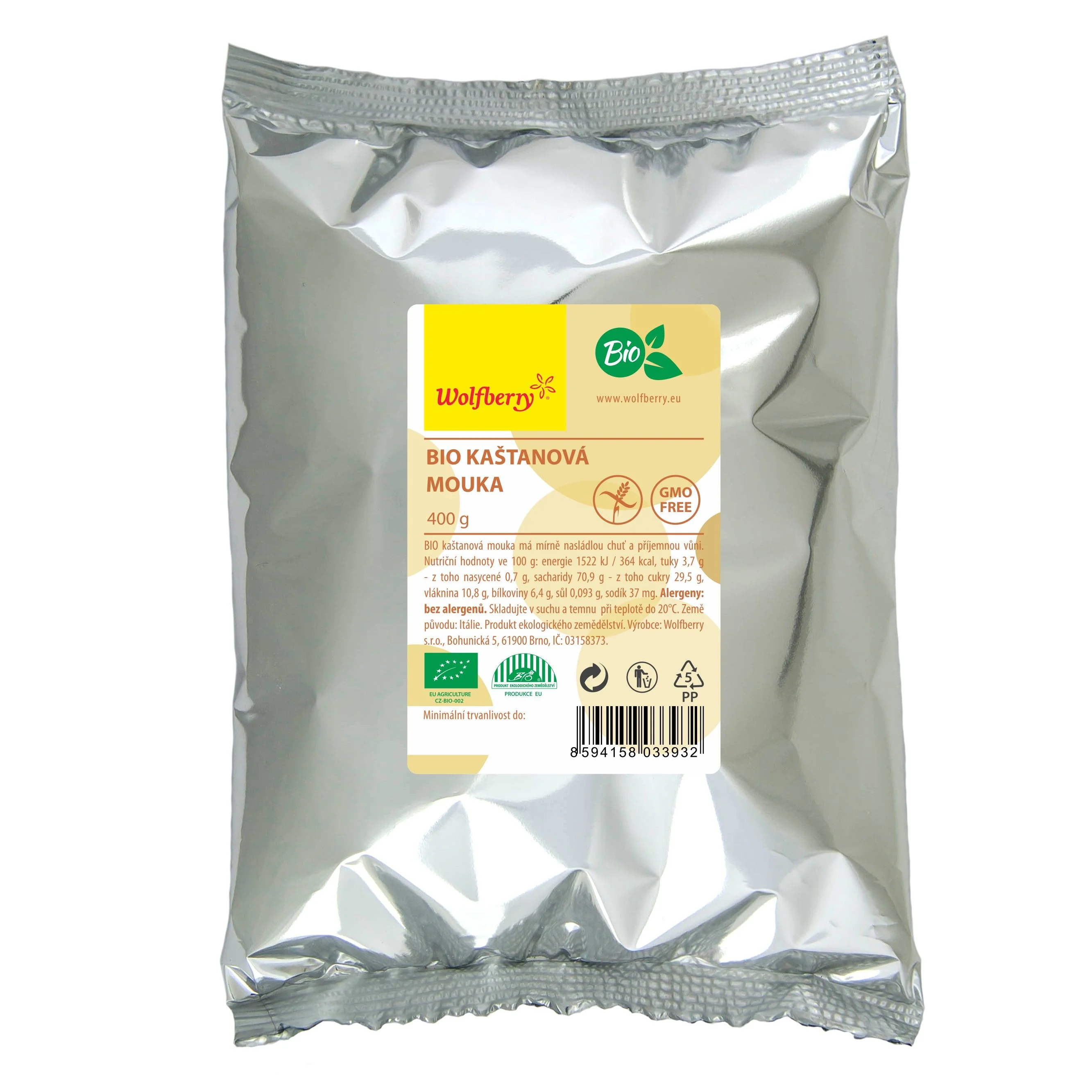 Wolfberry Kaštanová mouka BIO 400 g