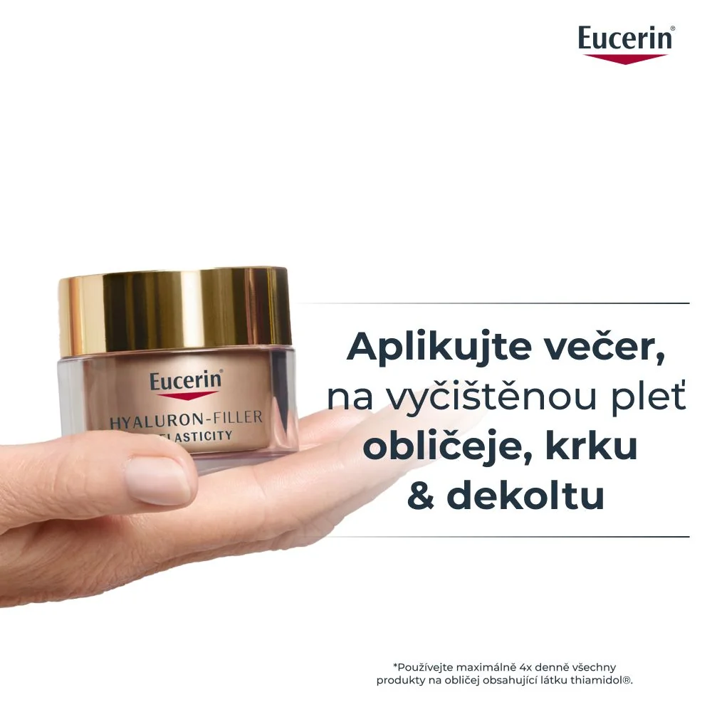 Eucerin Hyaluron-Filler + Elasticity noční krém proti vráskám 50 ml