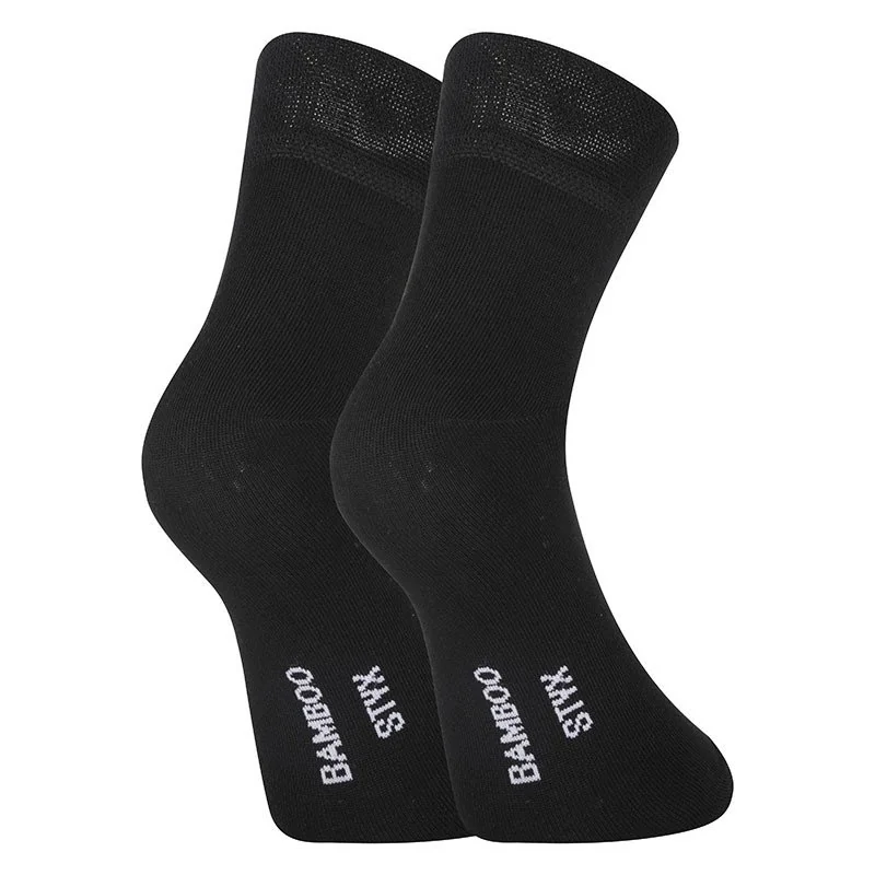 Styx 10PACK ponožky kotníkové bambusové černé (10HBK960) M