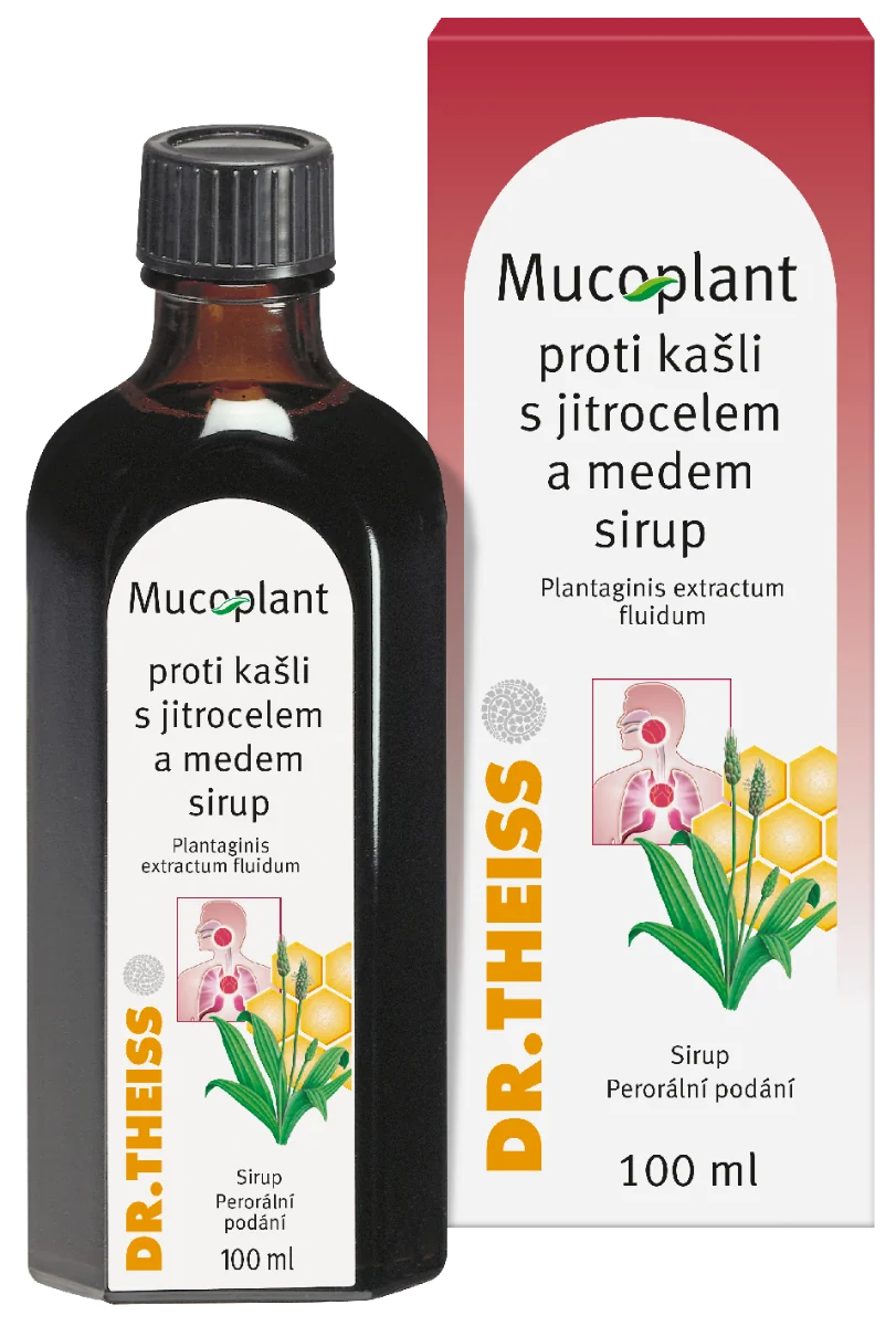 Dr. Theiss Mucoplant sirup proti kašli s jitrocelem a medem 100 ml