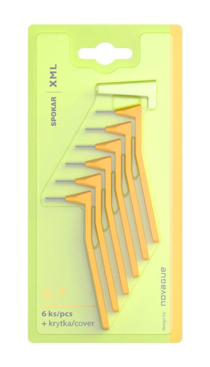 Spokar XML Mezizubní kartáčky 0,7 mm 6 ks žluté