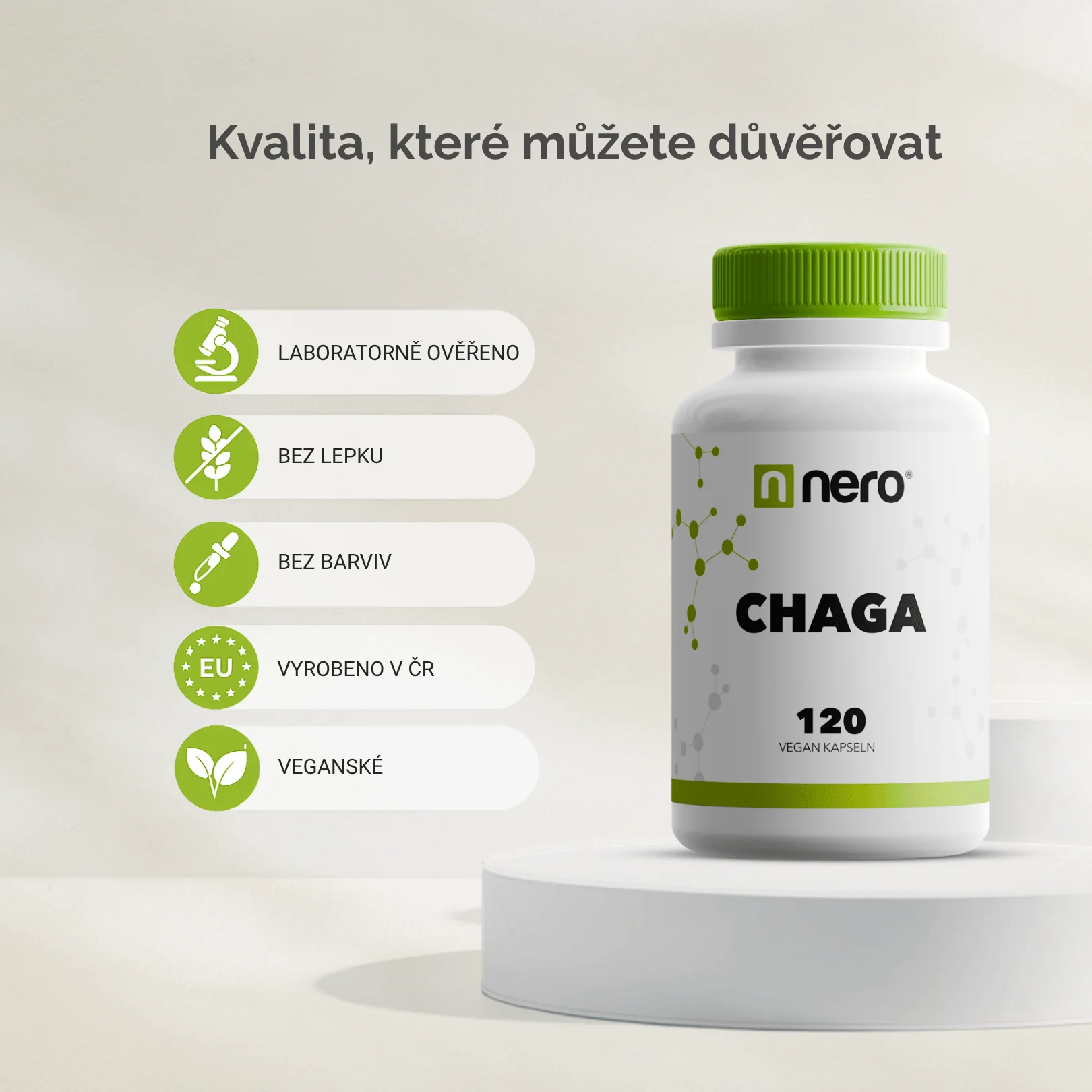 NERO Chaga 500 mg 120 kapslí