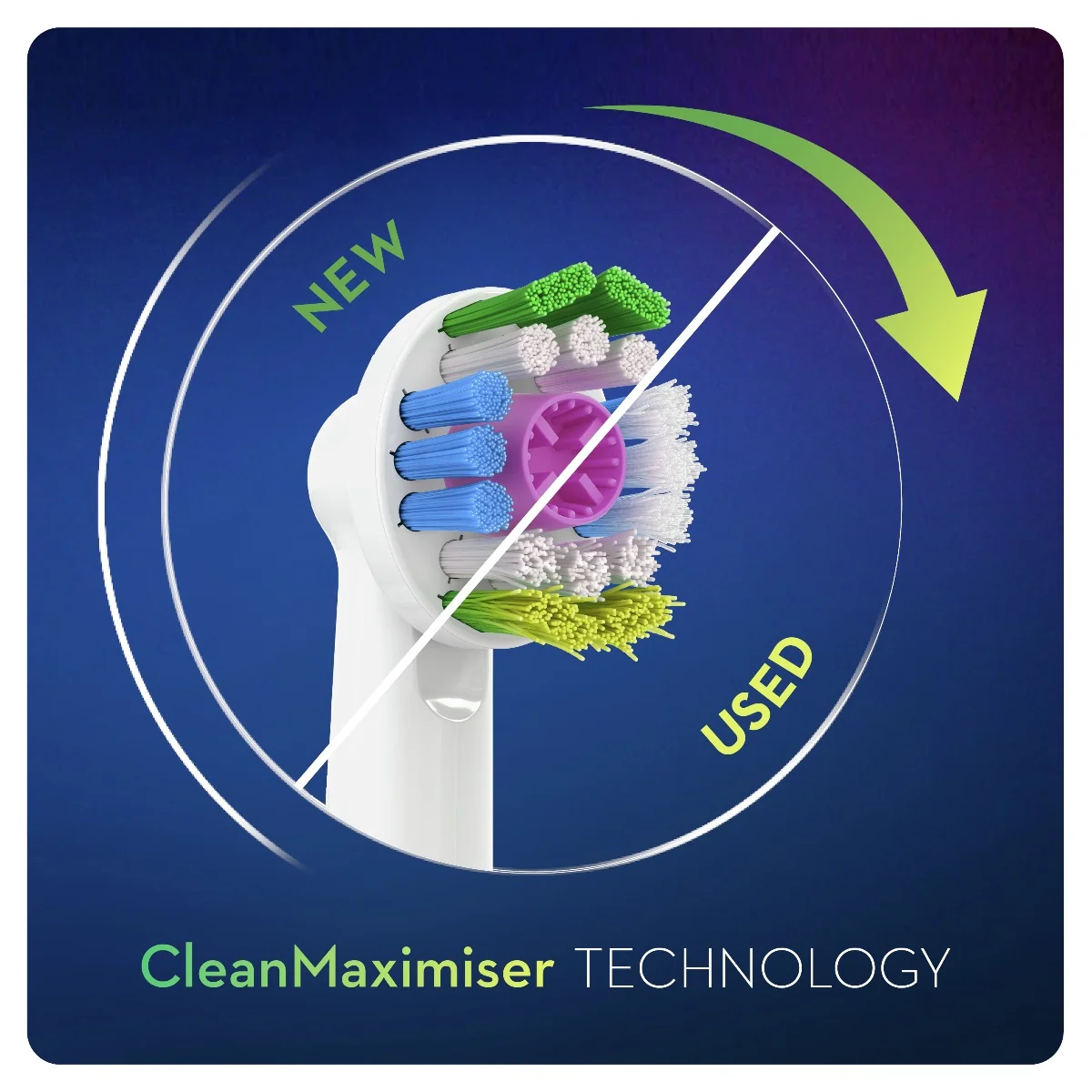 Oral-B EB18-4 3D White náhradní hlavice s Technologií CleanMaximiser 4 ks