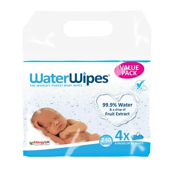 Water Wipes 99,9 % vody vlhčené ubrousky 4x60 ks