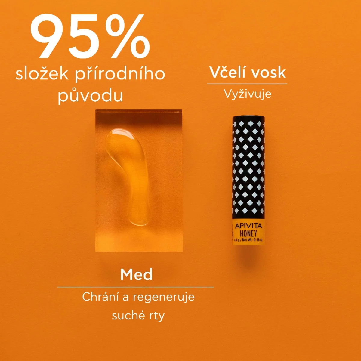 APIVITA Lip Care Honey balzám na rty s medem 4,4 g