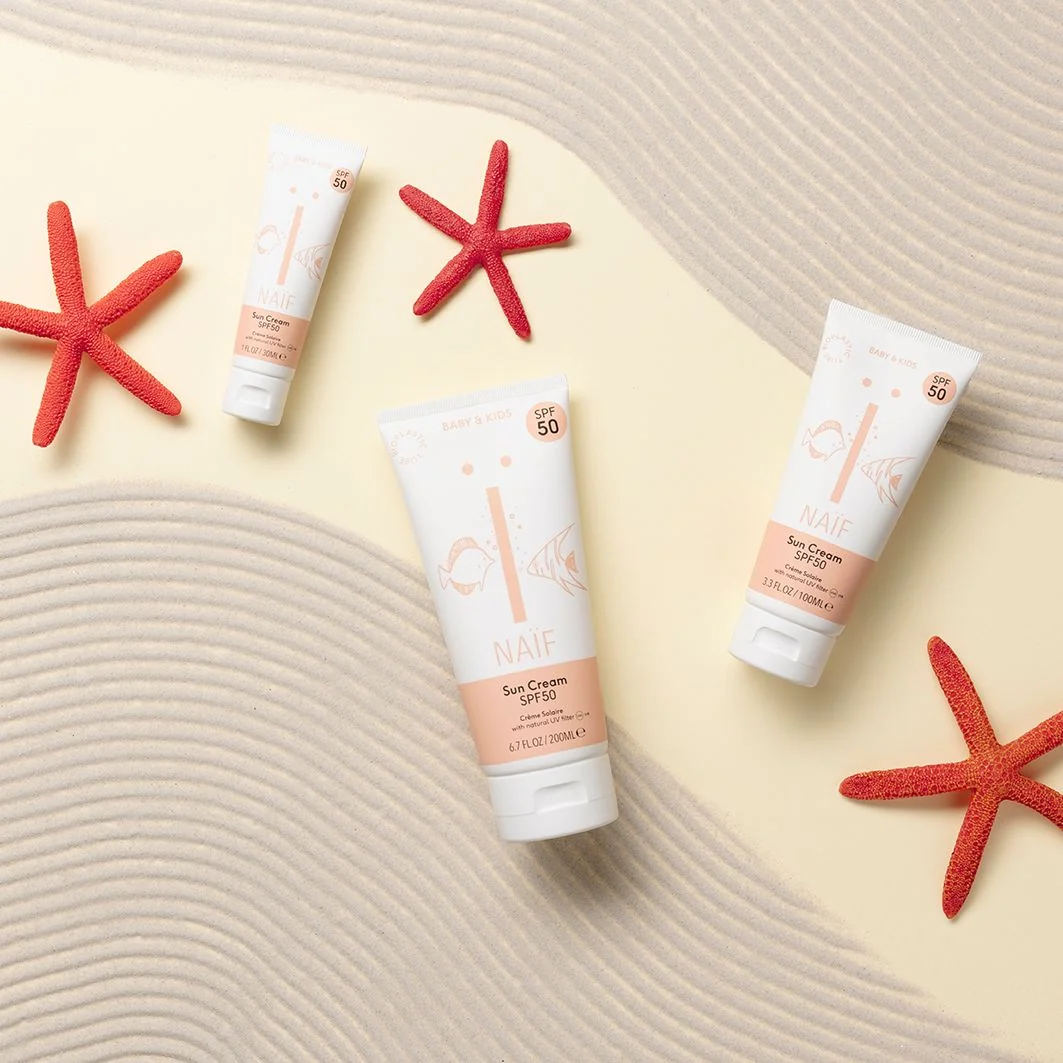NAIF Ochranný krém na opalování pro děti a miminka SPF50 30 ml