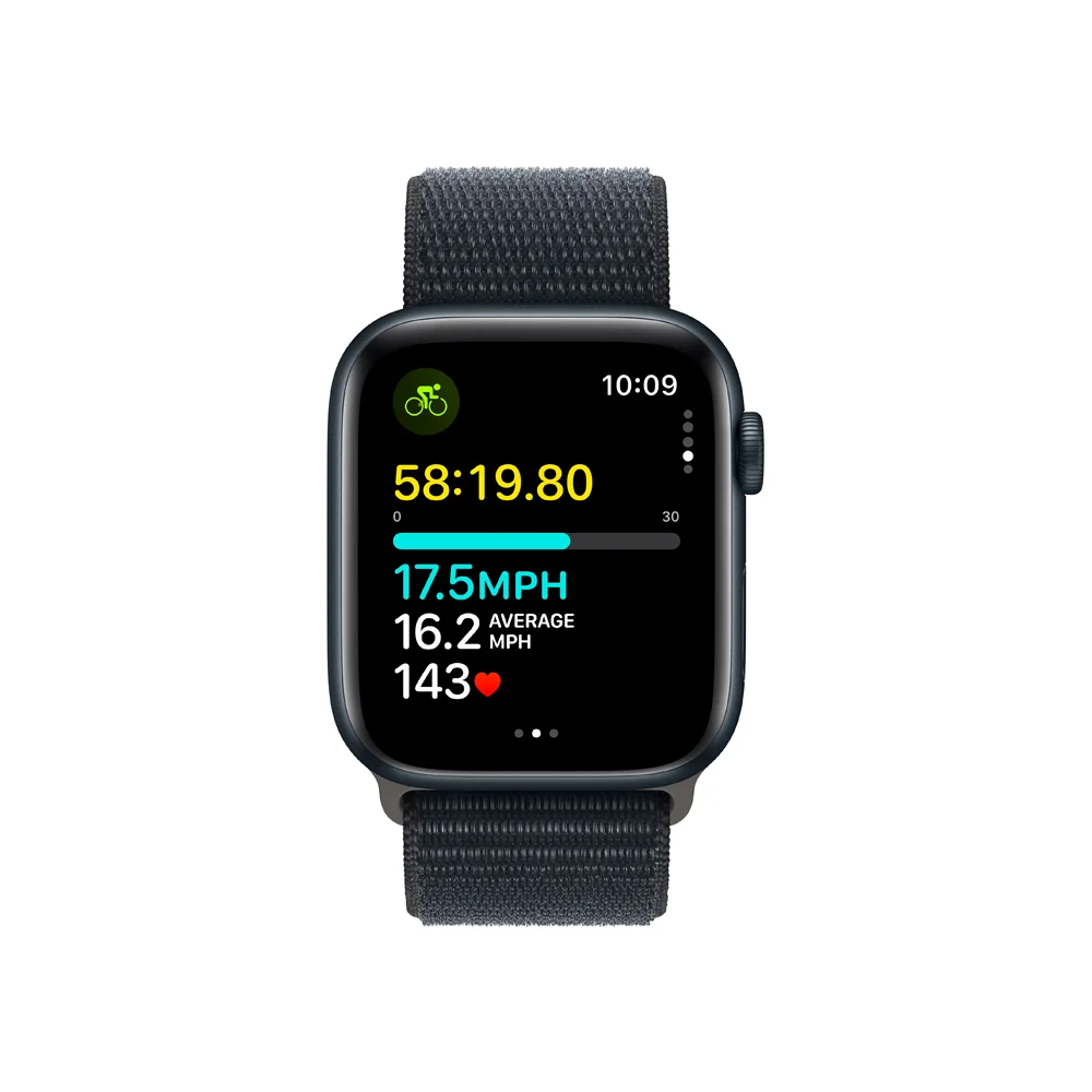 Apple Watch SE 44 mm sport loop smart hodinky Midnight