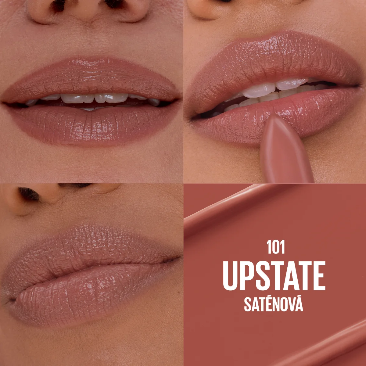 Maybelline Lifter Serum Lipstick 101 Upstate rtěnka se saténovým finišem 1 ks
