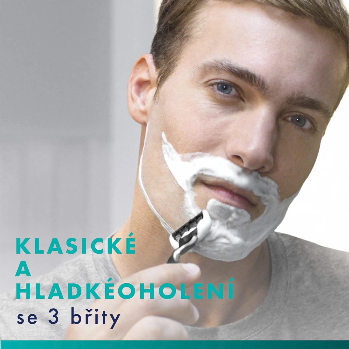 Gillette Xmass sada holicí strojek + 4 hlavice, taška a gel na holení 200 ml
