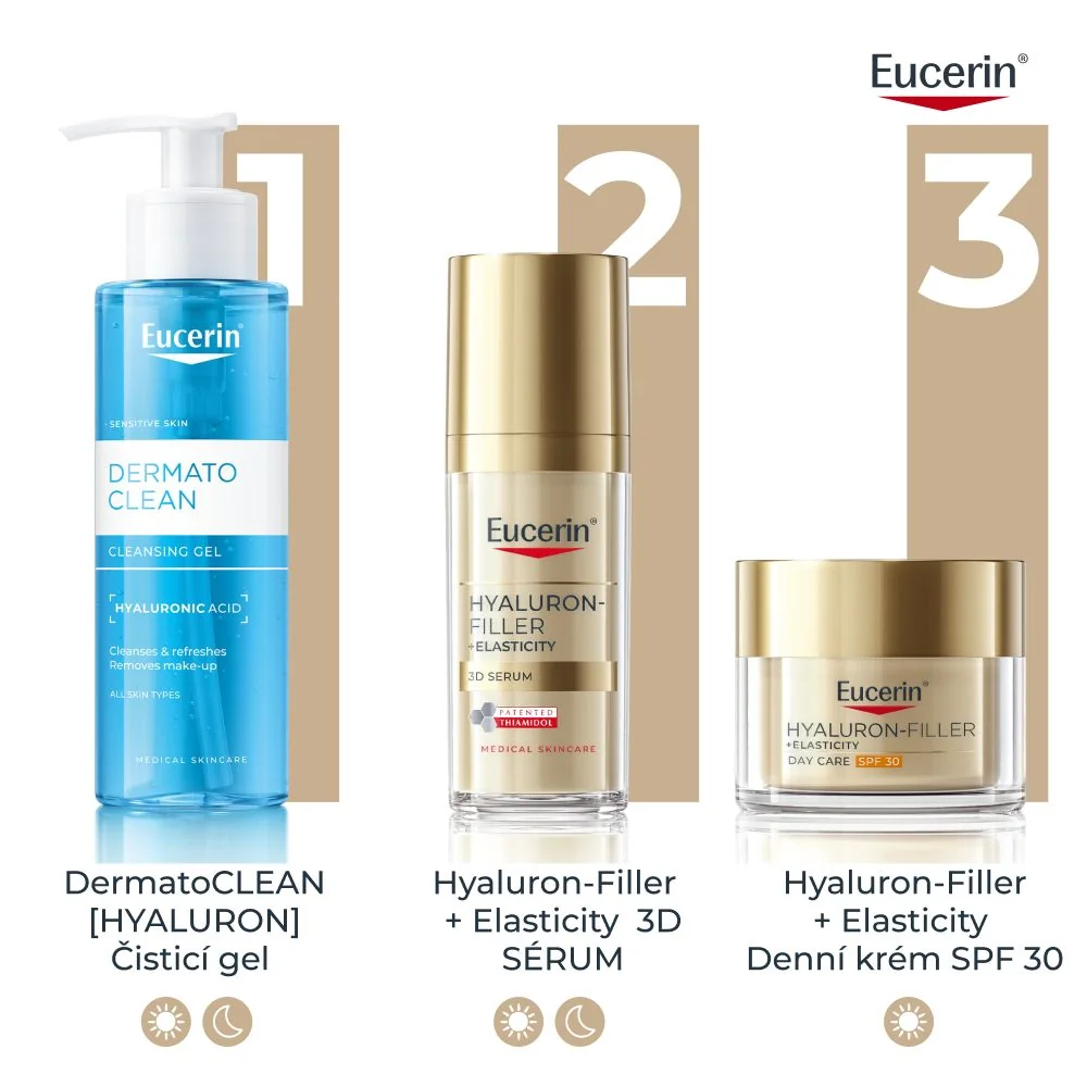 Eucerin Hyaluron-Filler + Elasticity SPF30 denní krém 50 ml náhradní náplň