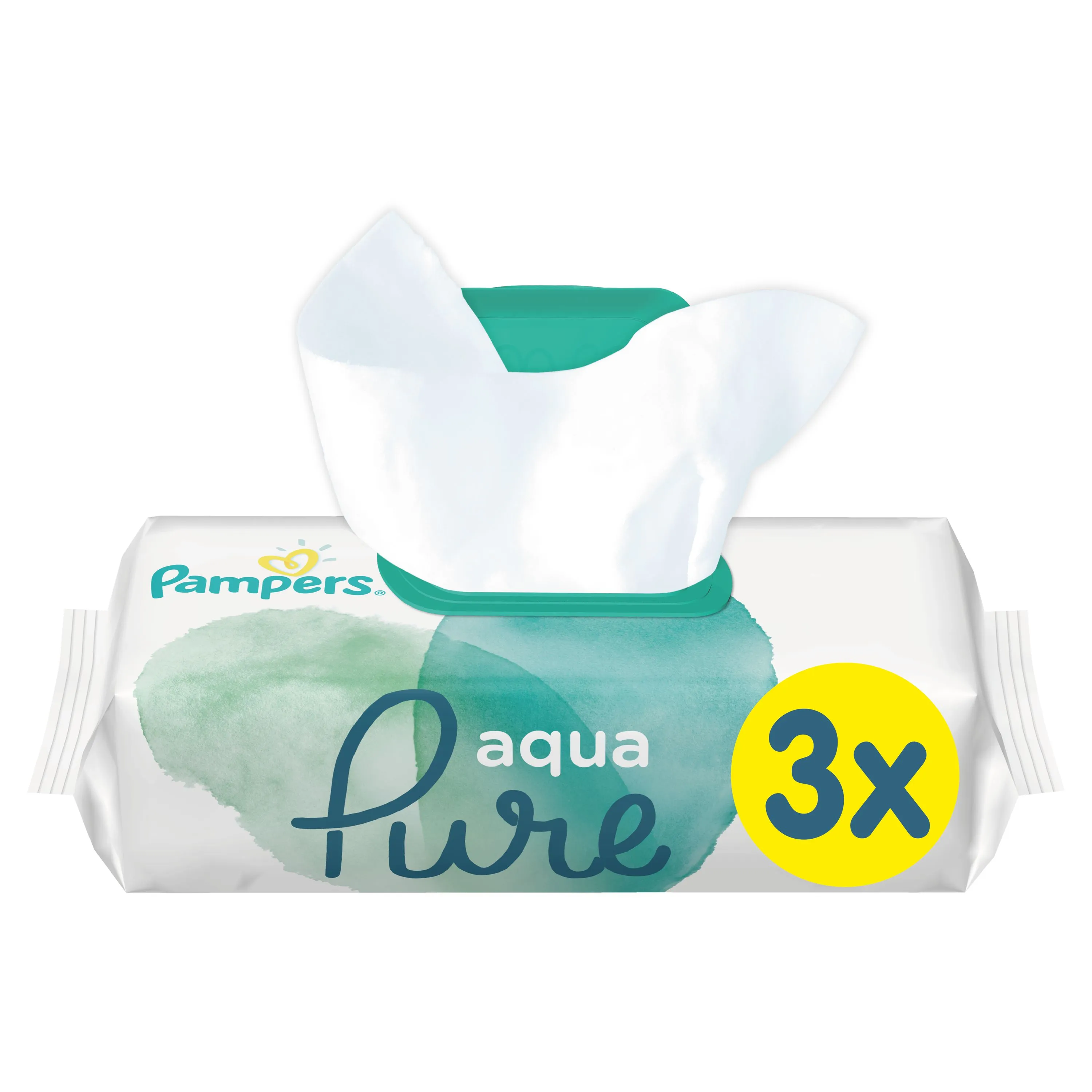 Pampers Aqua Pure vlhčené ubrousky 3x48 ks