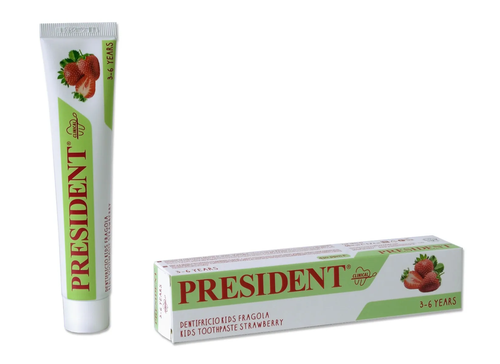 President Zubní pasta pro děti jahoda 3-6 let 50 ml
