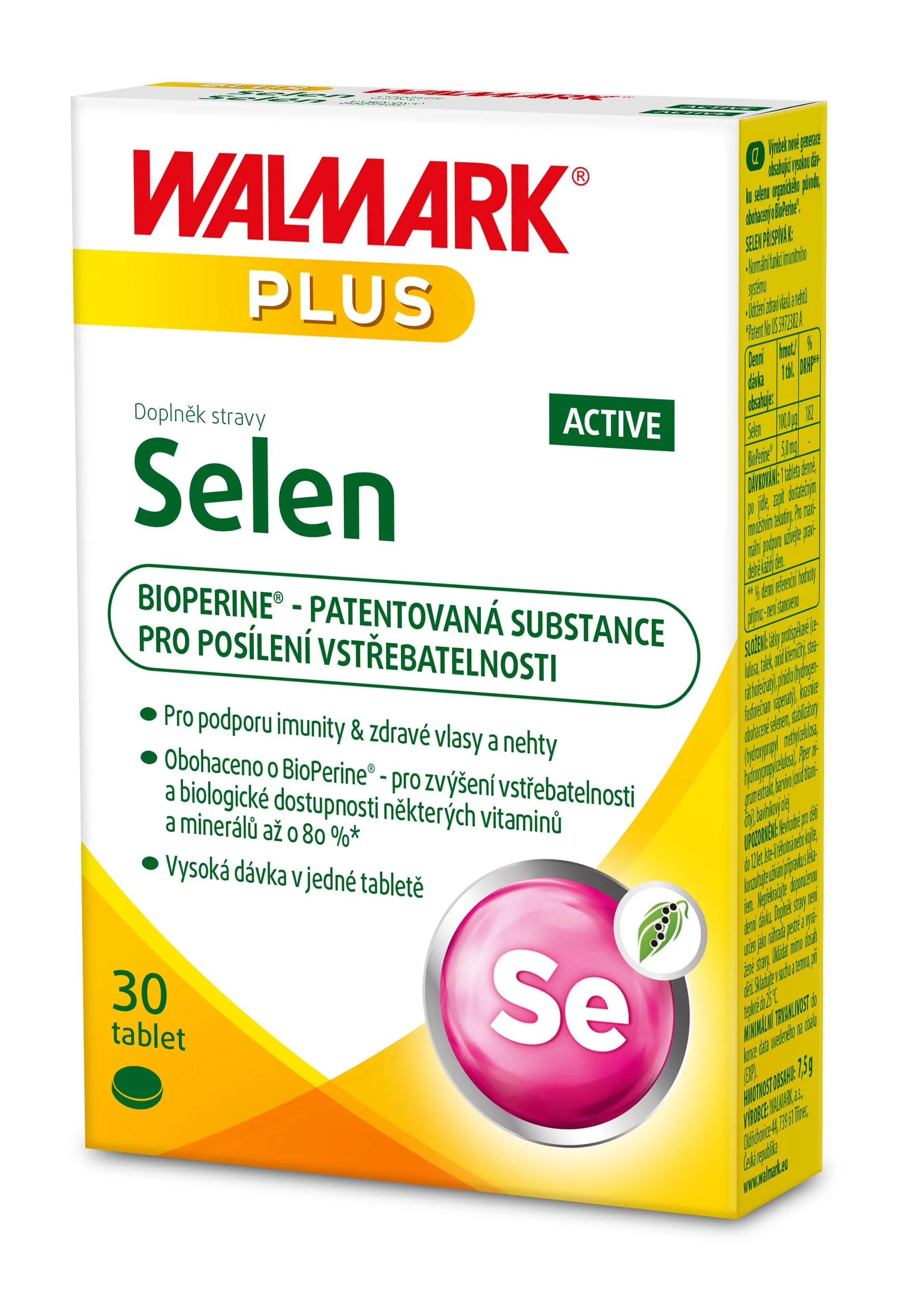 Walmark Selen Active 30 tablet