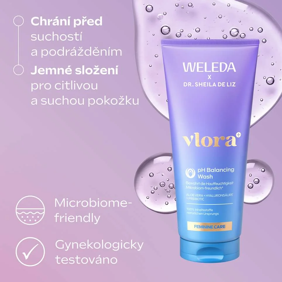 Weleda Vlora+ pH Balancing Wash jemný mycí gel 200 ml