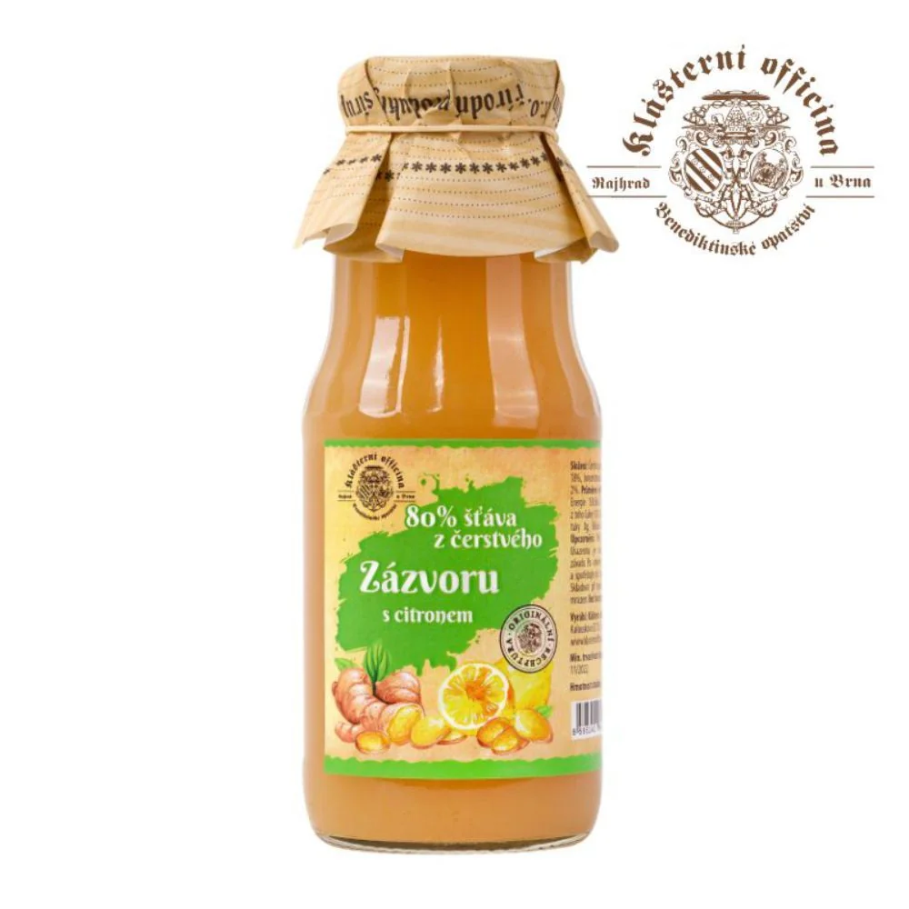 Klášterní officína Šťáva z čerstvého zázvoru s citronem 300 g