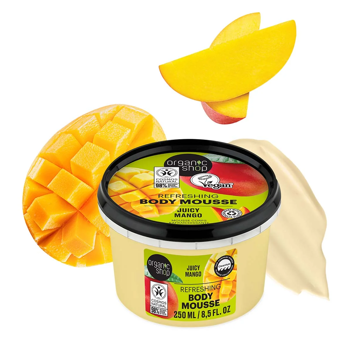 Organic Shop Mix&Match Osvěžující tělová pěna Šťavnaté mango 250 ml