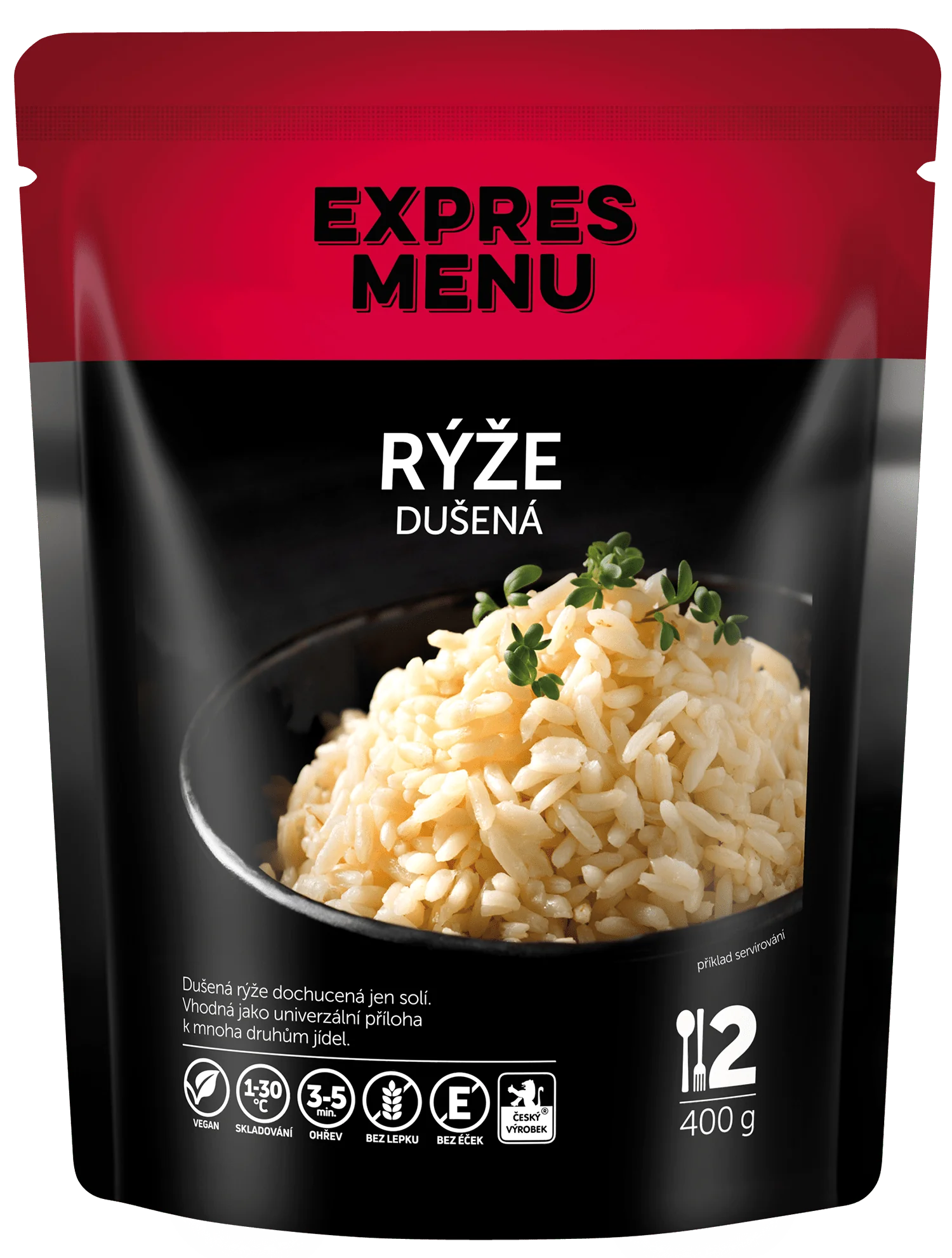 EXPRES MENU Rýže dušená 400 g (2 porce)