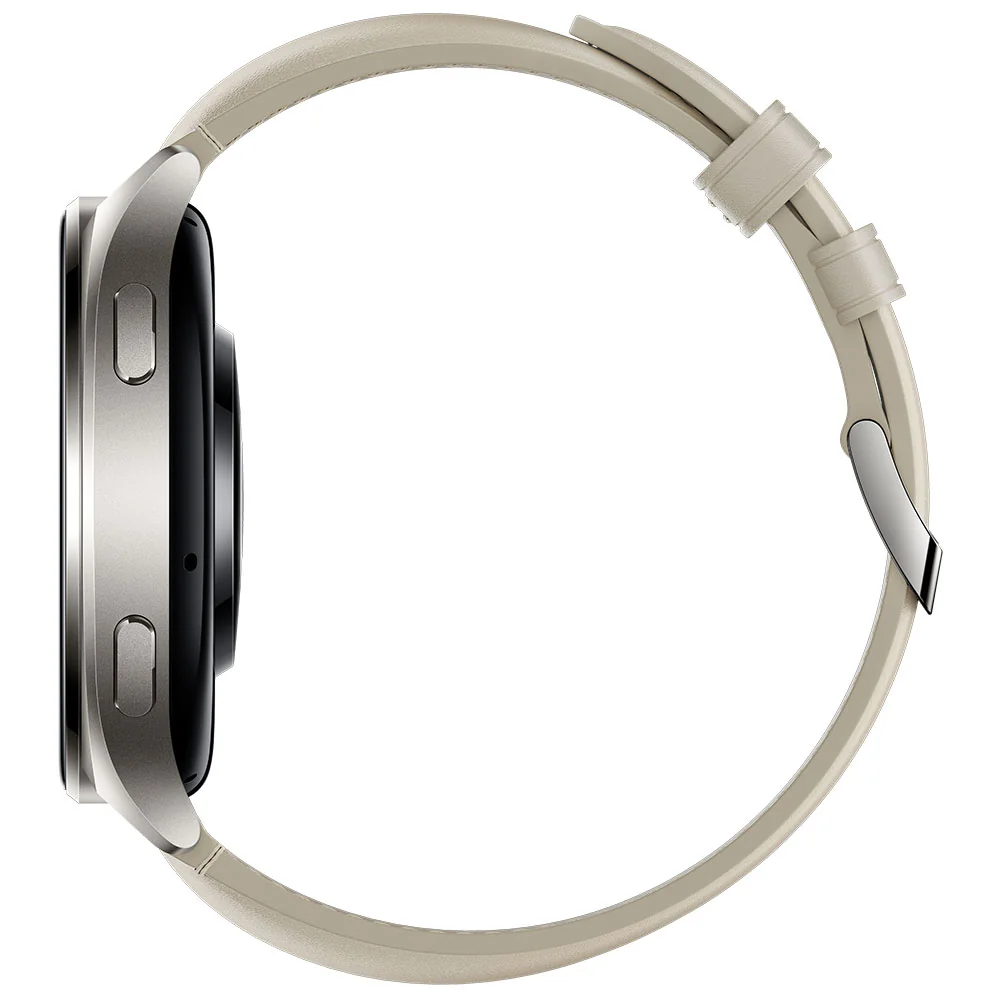 Xiaomi Watch 2 Titan Gray with White Leather Strap chytré hodinky