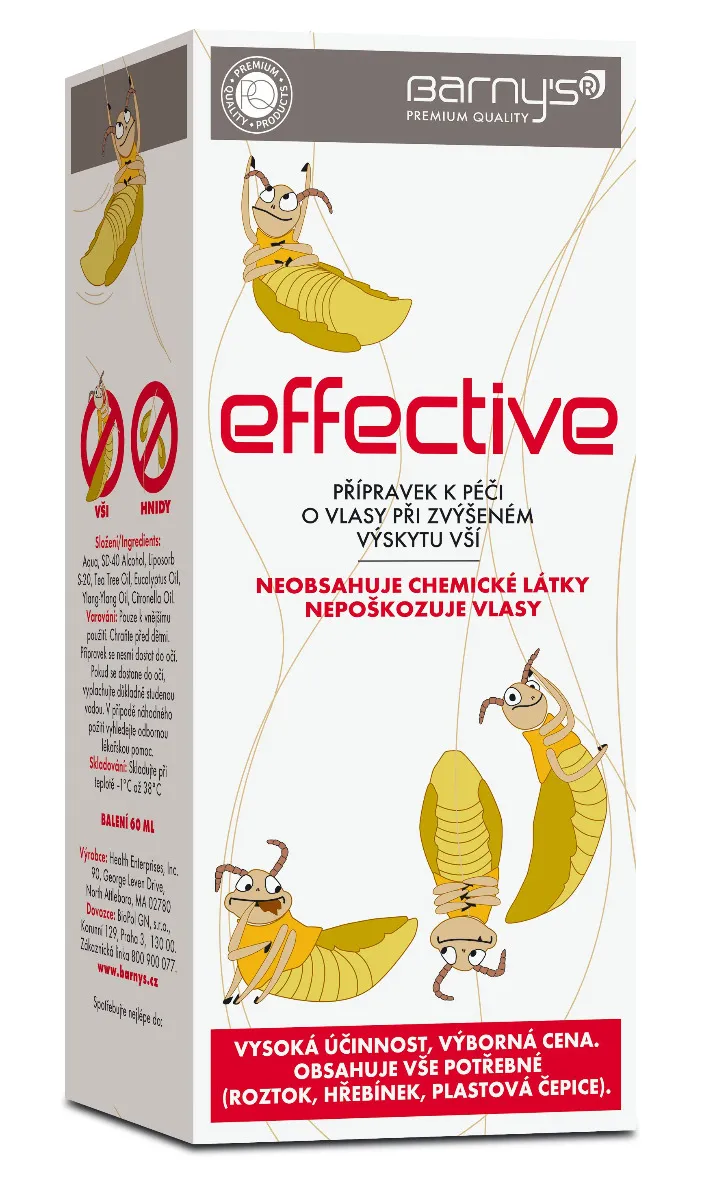 Barny´s Effective při výskytu vší roztok 60 ml