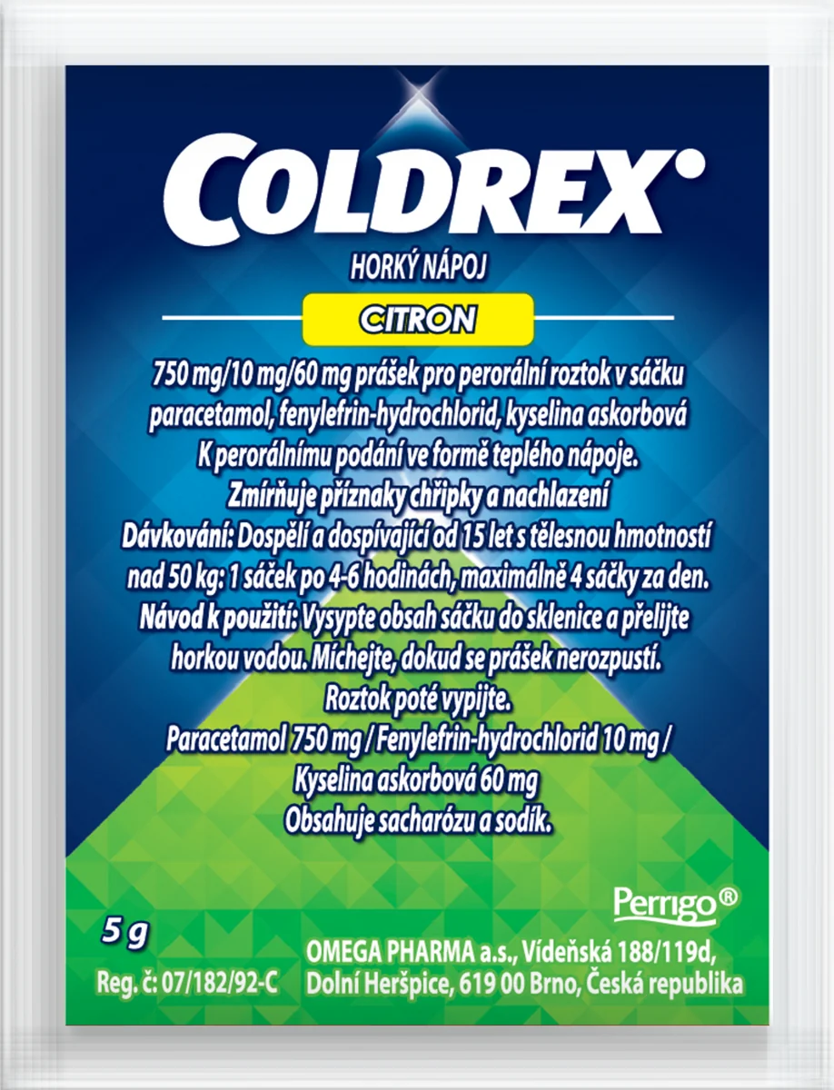 Coldrex Horký nápoj Citron 14 sáčků