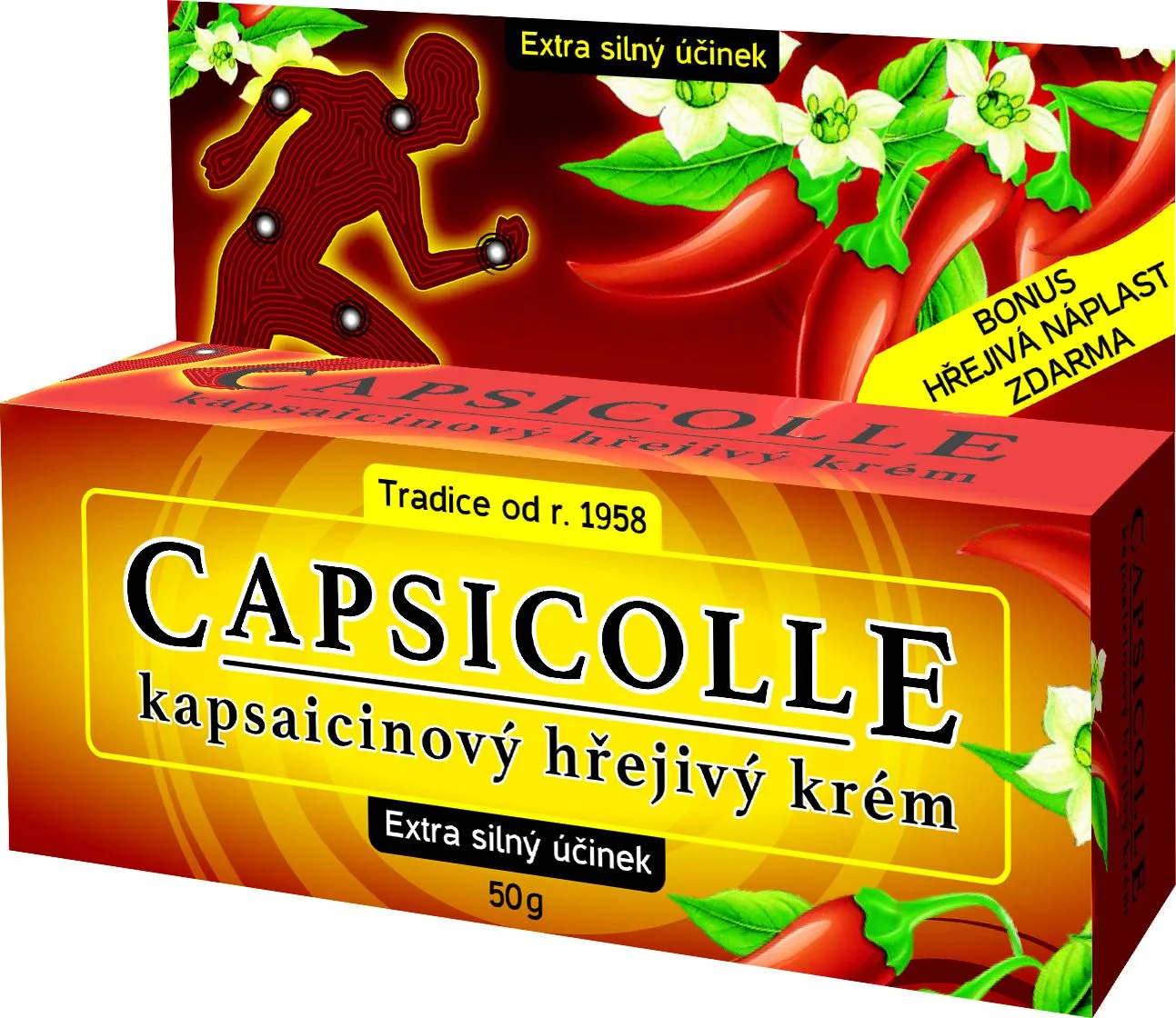 Capsicolle Kapsaicinový krém Extra hřejivý