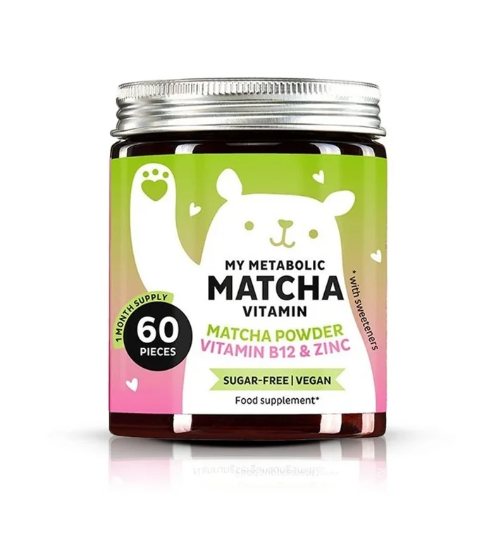 Bears With Benefits My Metabolic Matcha vitaminy pro podporu metabolismu 60 ks
