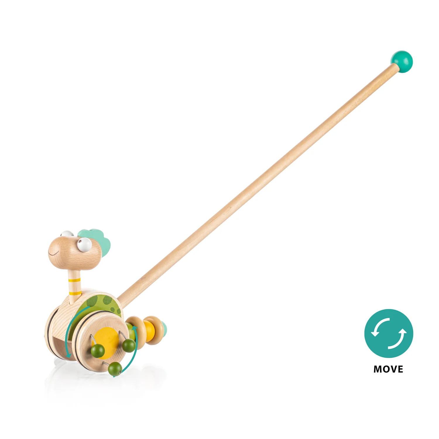 Zopa Dřevěný jezdík Dinosaurus, Green 3